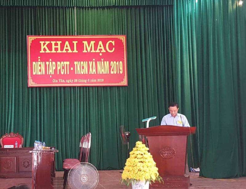 Hội nghị Diễn tập PCTT-TKCN xã Gia Vân năm 2019